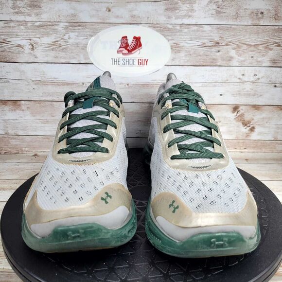 Under Armour Spine Women's Size 8.5 Green /white Running Shoes - Picture 3 of 11